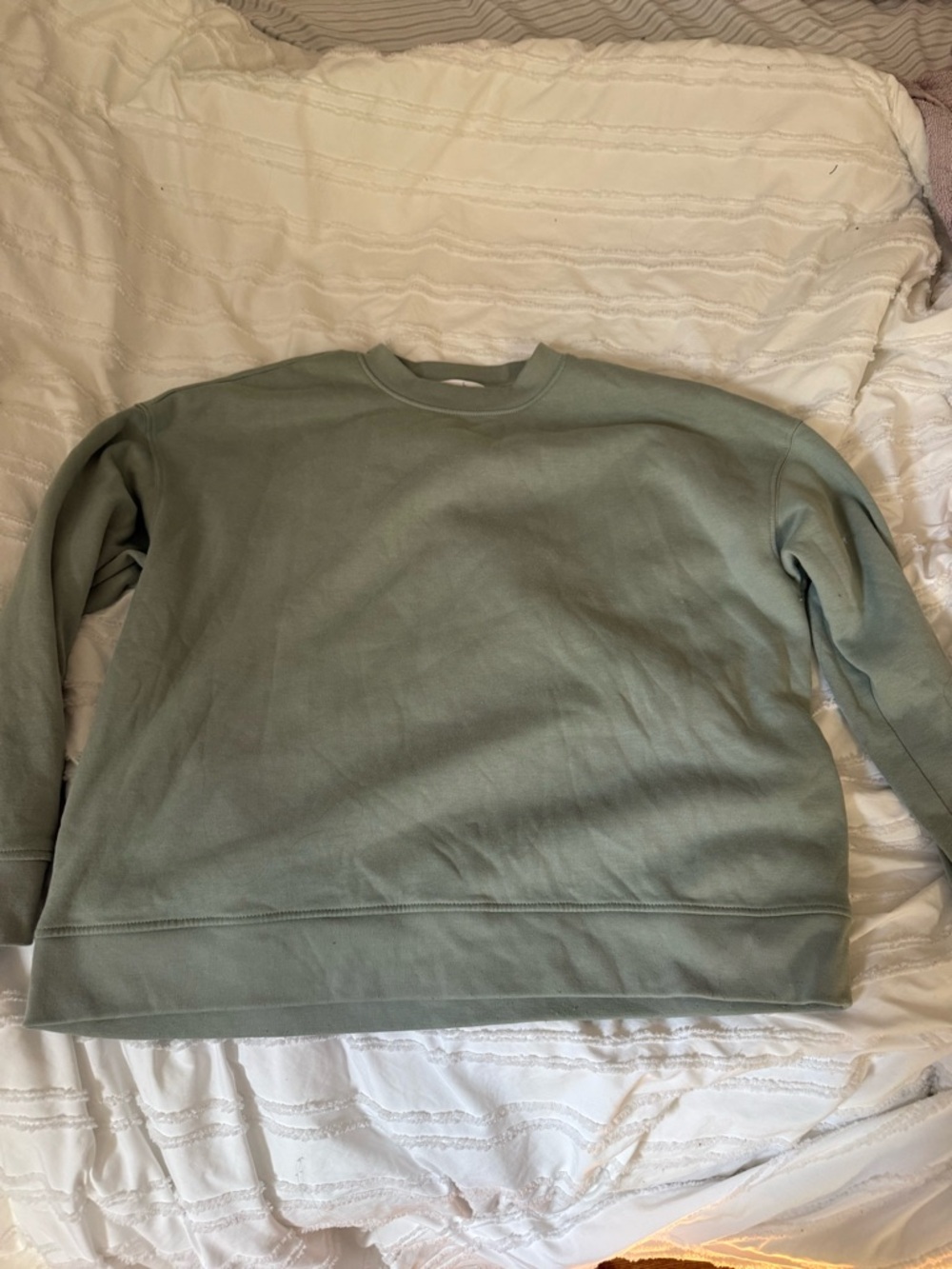 Primark Women's Sage Green Crew Sweatshirt